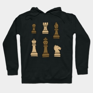 Chess Pieces - Cute Kawaii Cartoon Hoodie